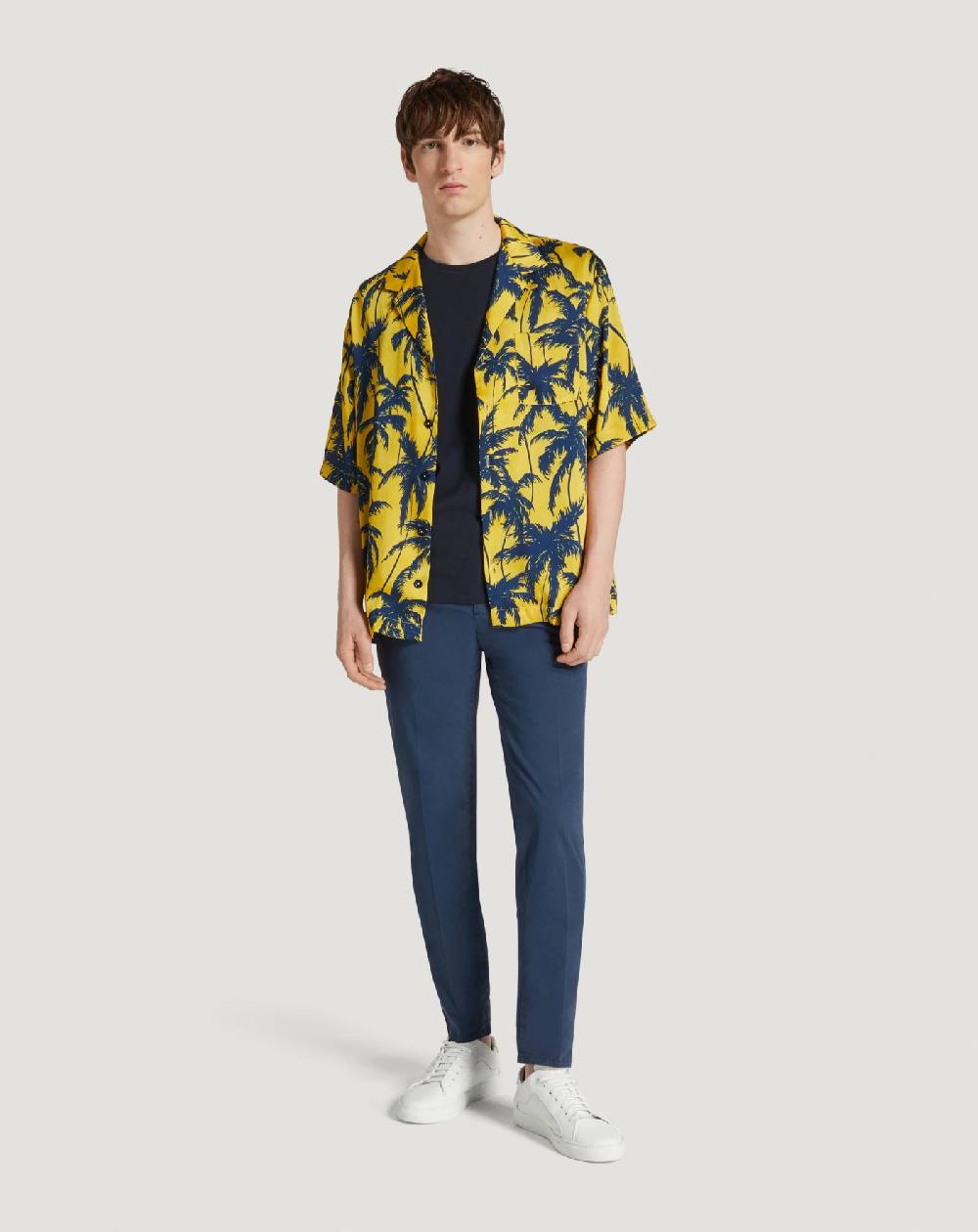 Pt Torino Pantaloni Slim in gabardina stretch Saldi Di Fabbrica