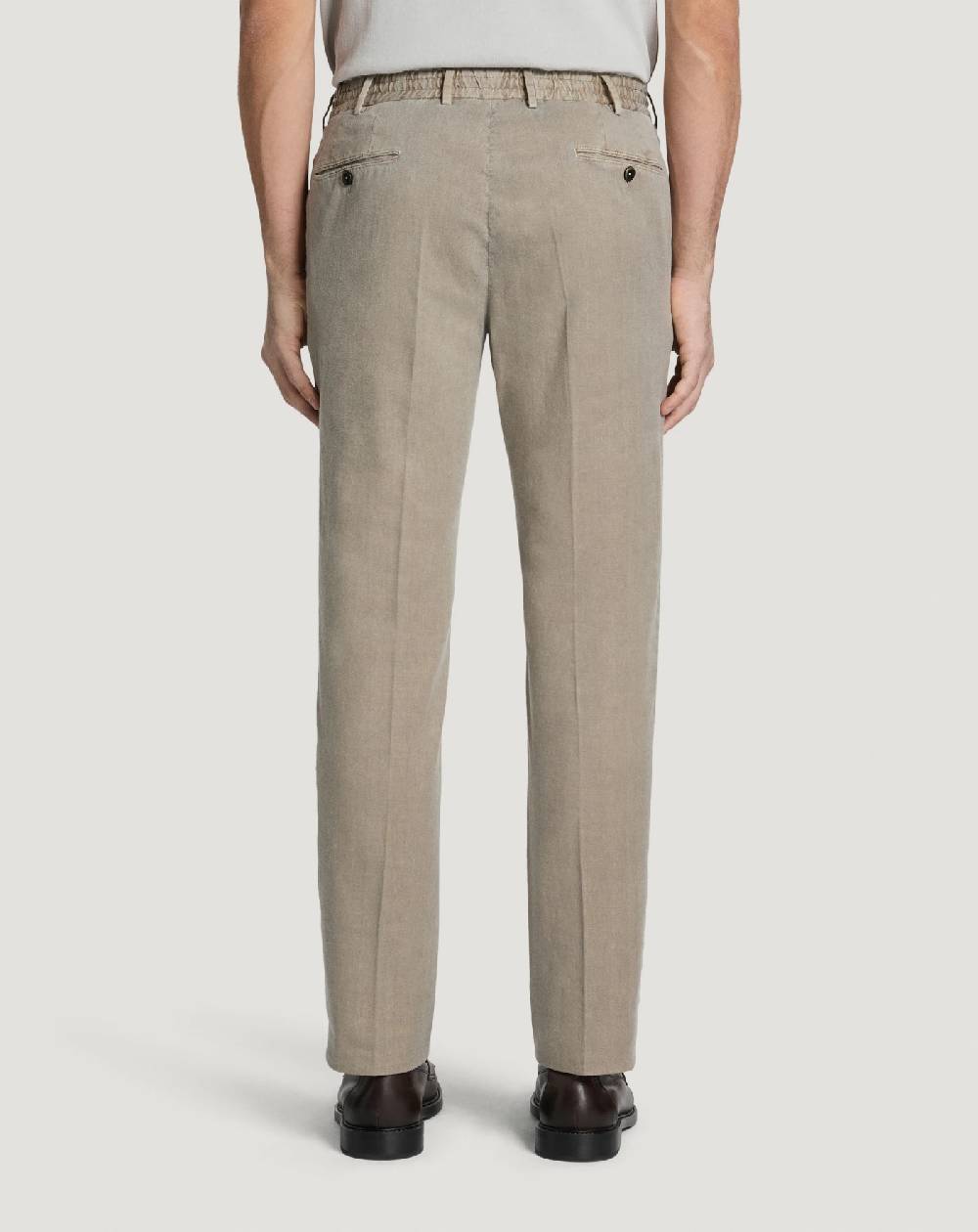 Pt Torino Pantaloni Slim in lino stretch délavé Soddisfazione Garantita