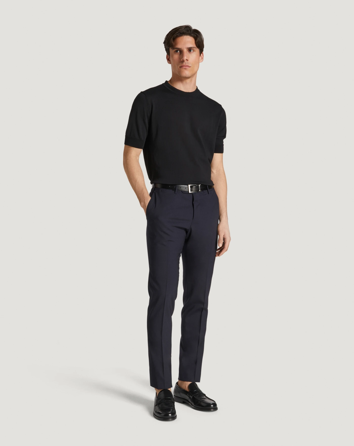 Pt Torino Pantaloni Slim in lana four season Moda