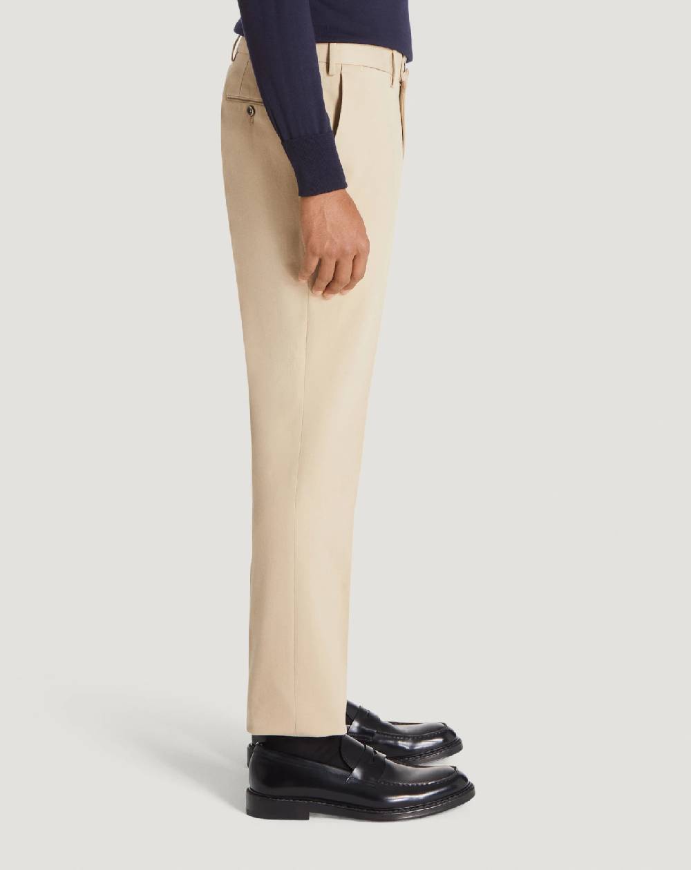 Pt Torino Pantaloni Slim in cotone & cachemire In Linea