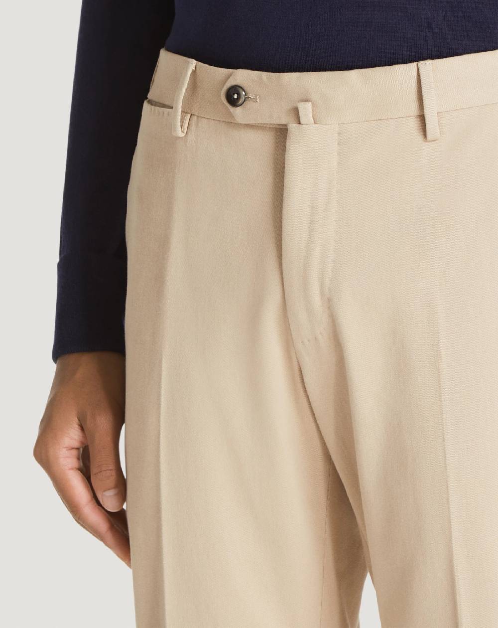 Pt Torino Pantaloni Slim in cotone & cachemire In Linea