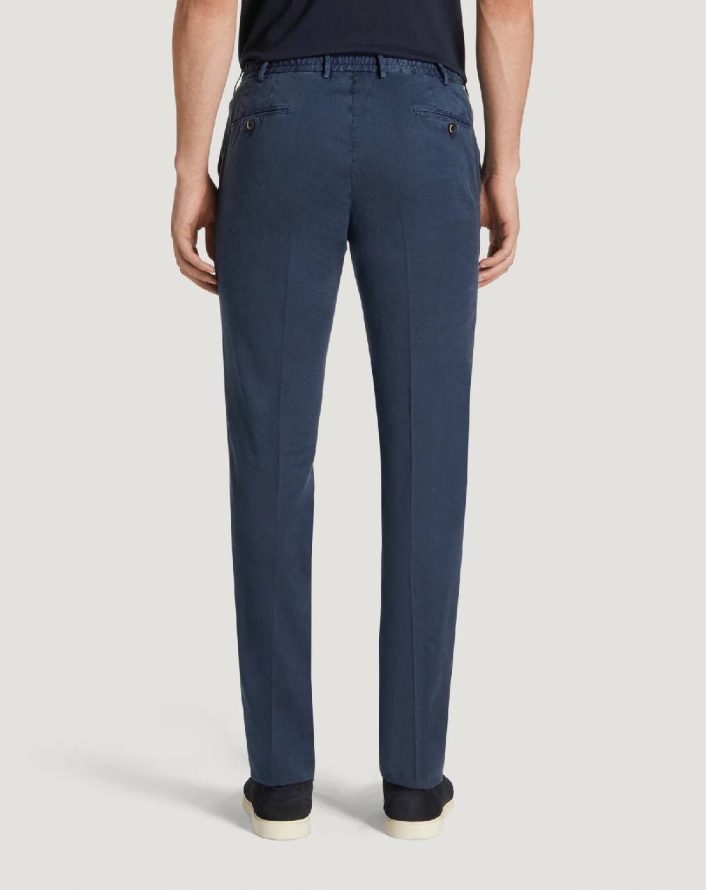 Pt Torino Pantaloni Slim in lino stretch délavé Qualità