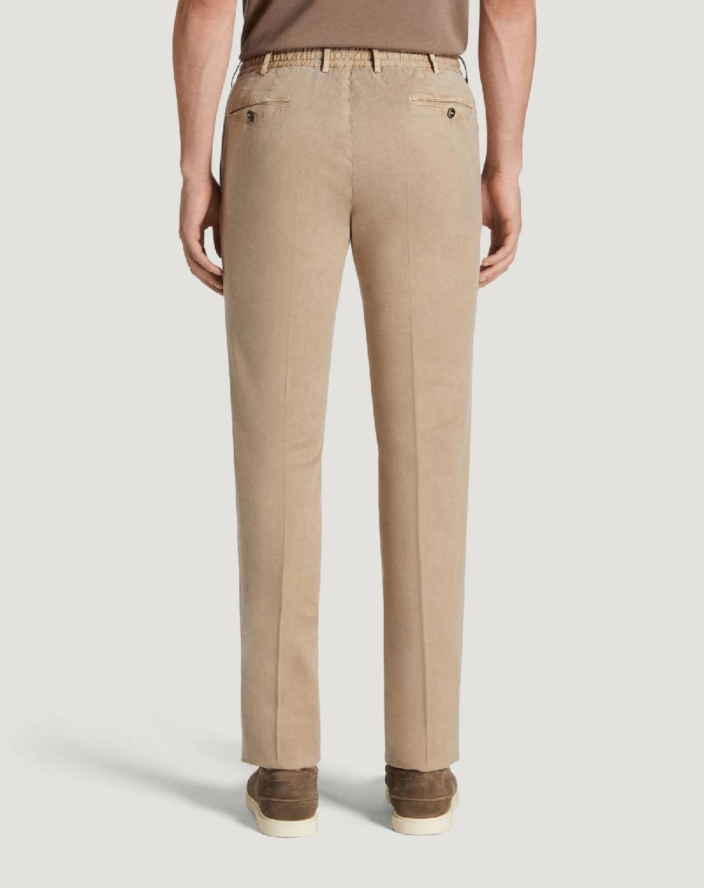 Pt Torino Pantaloni Slim in lino stretch délavé Promozione