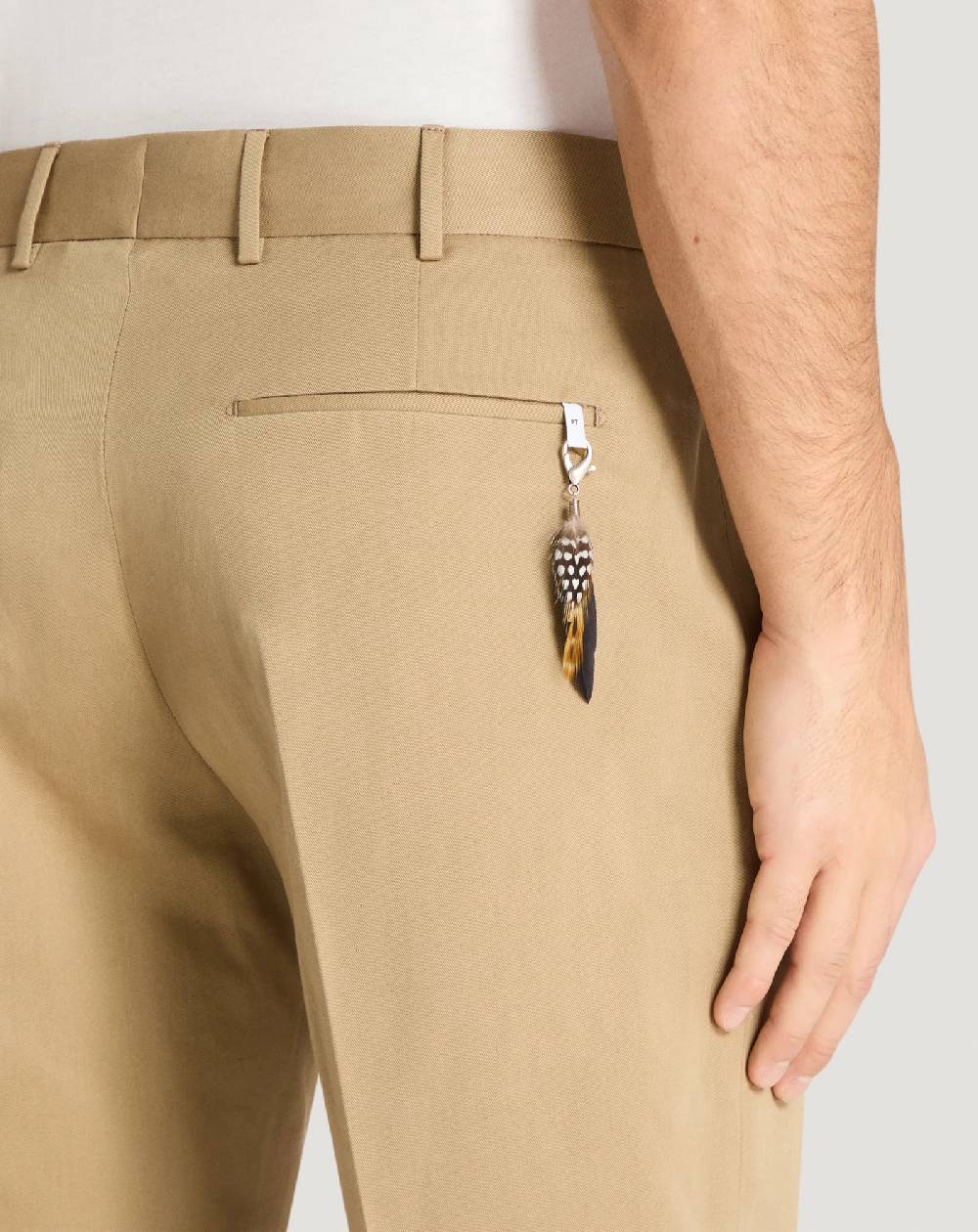 Pt Torino Pantaloni Rebel in gabardina di cotone e lino Soddisfazione Garantita