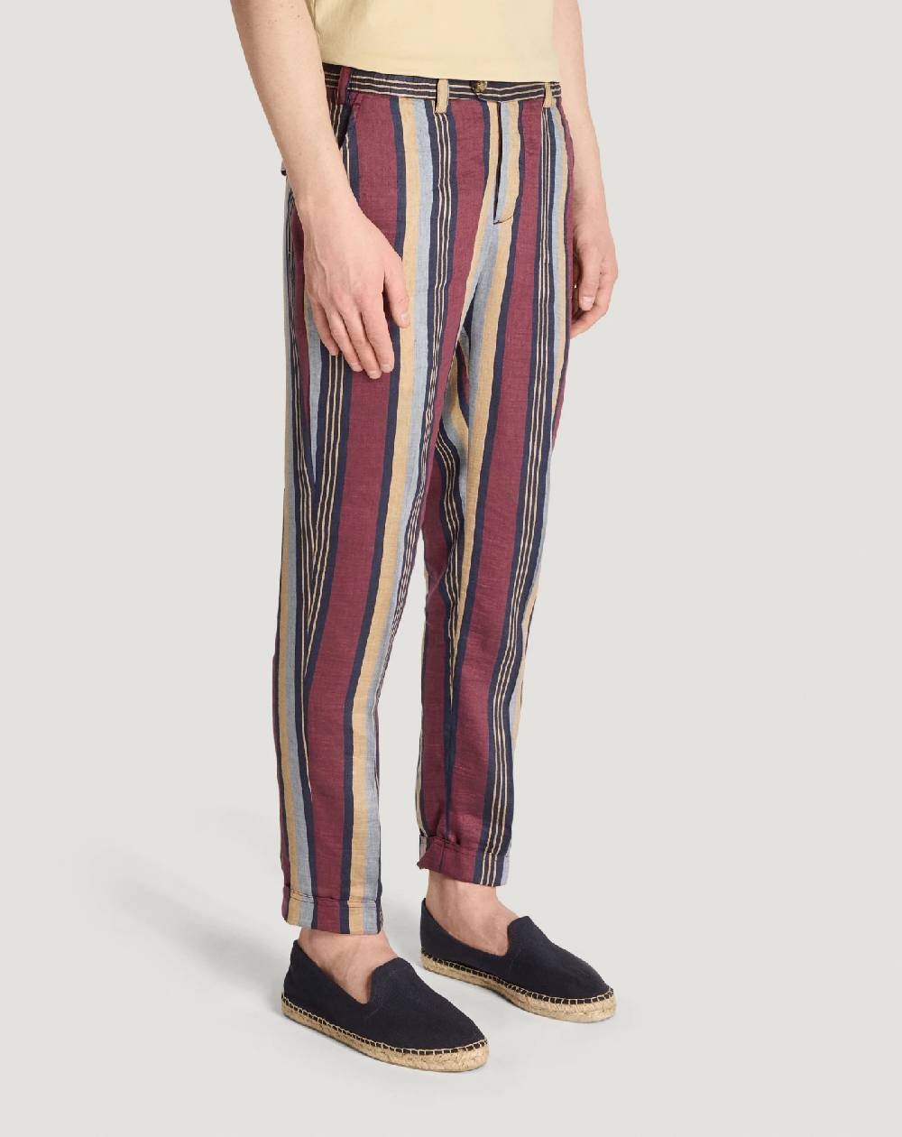 Pt Torino Pantaloni The Rebel in lino fluido Shopping Online