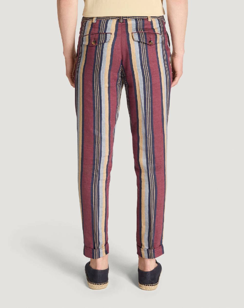 Pt Torino Pantaloni The Rebel in lino fluido Shopping Online