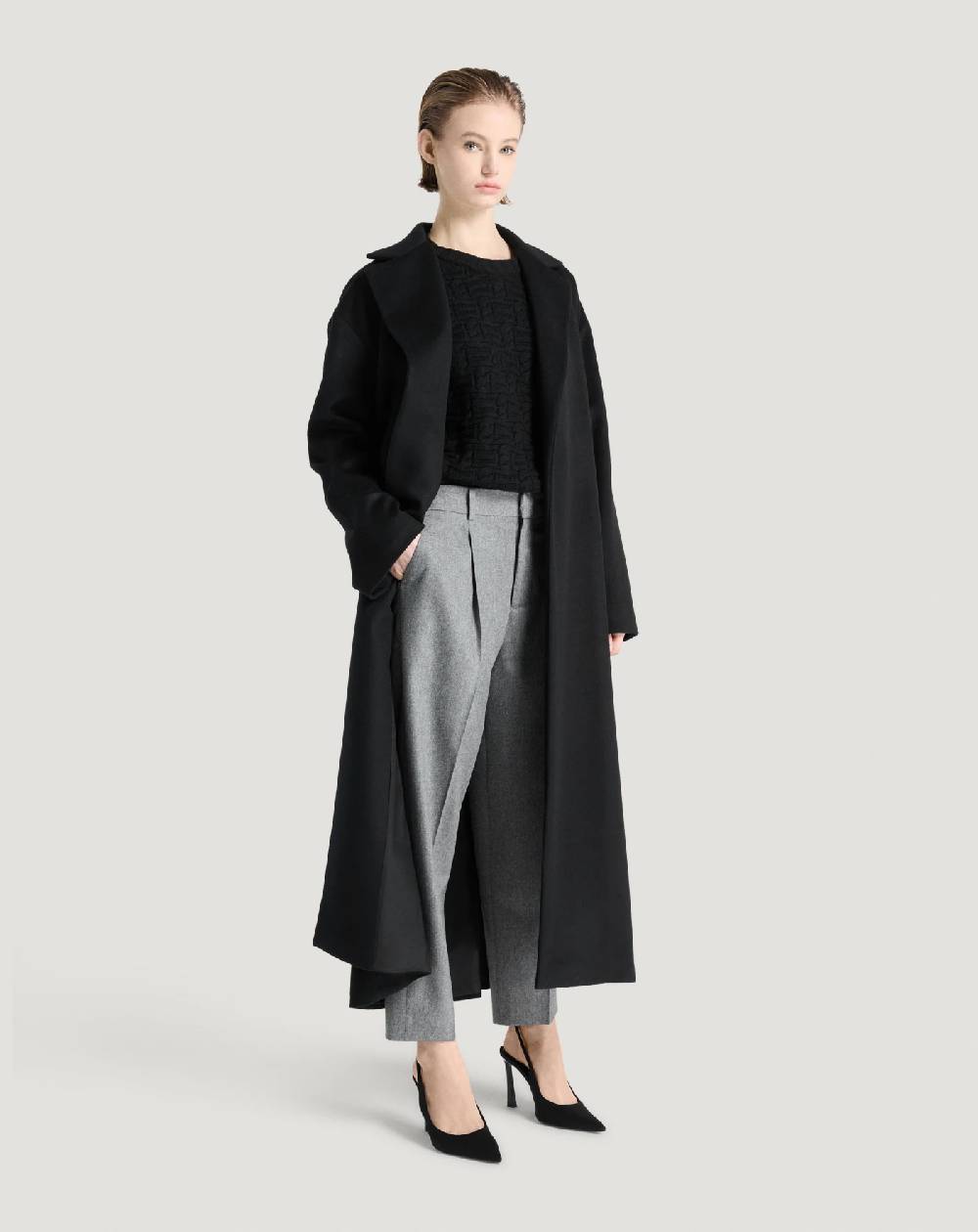 Pt Torino Cappotto in drap di lana e cachemire Spedizione Gratuita