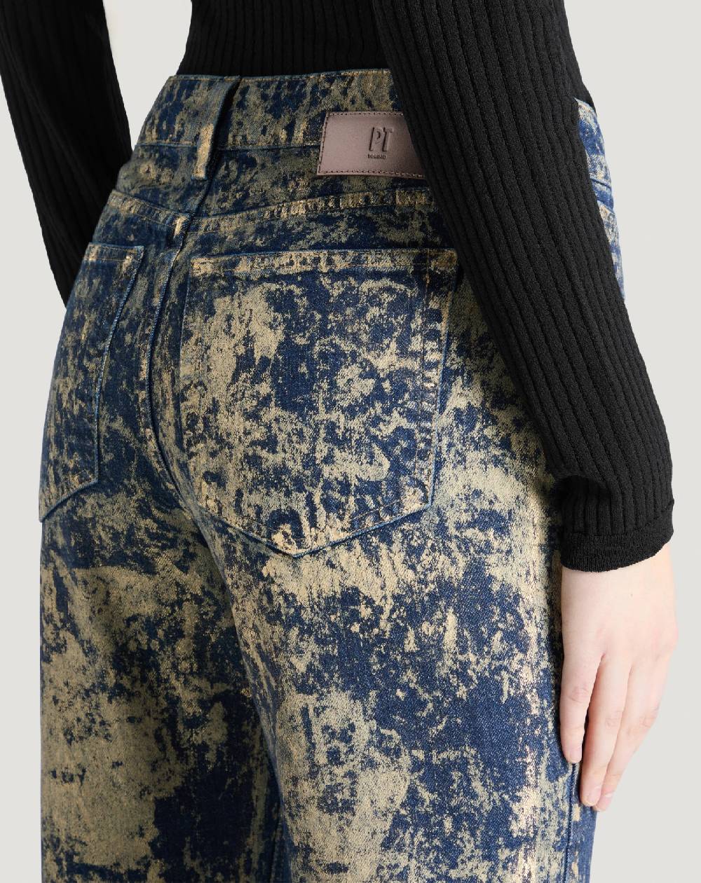 Pt Torino Jeans Alanis in denim di cotone Pezzi Unici
