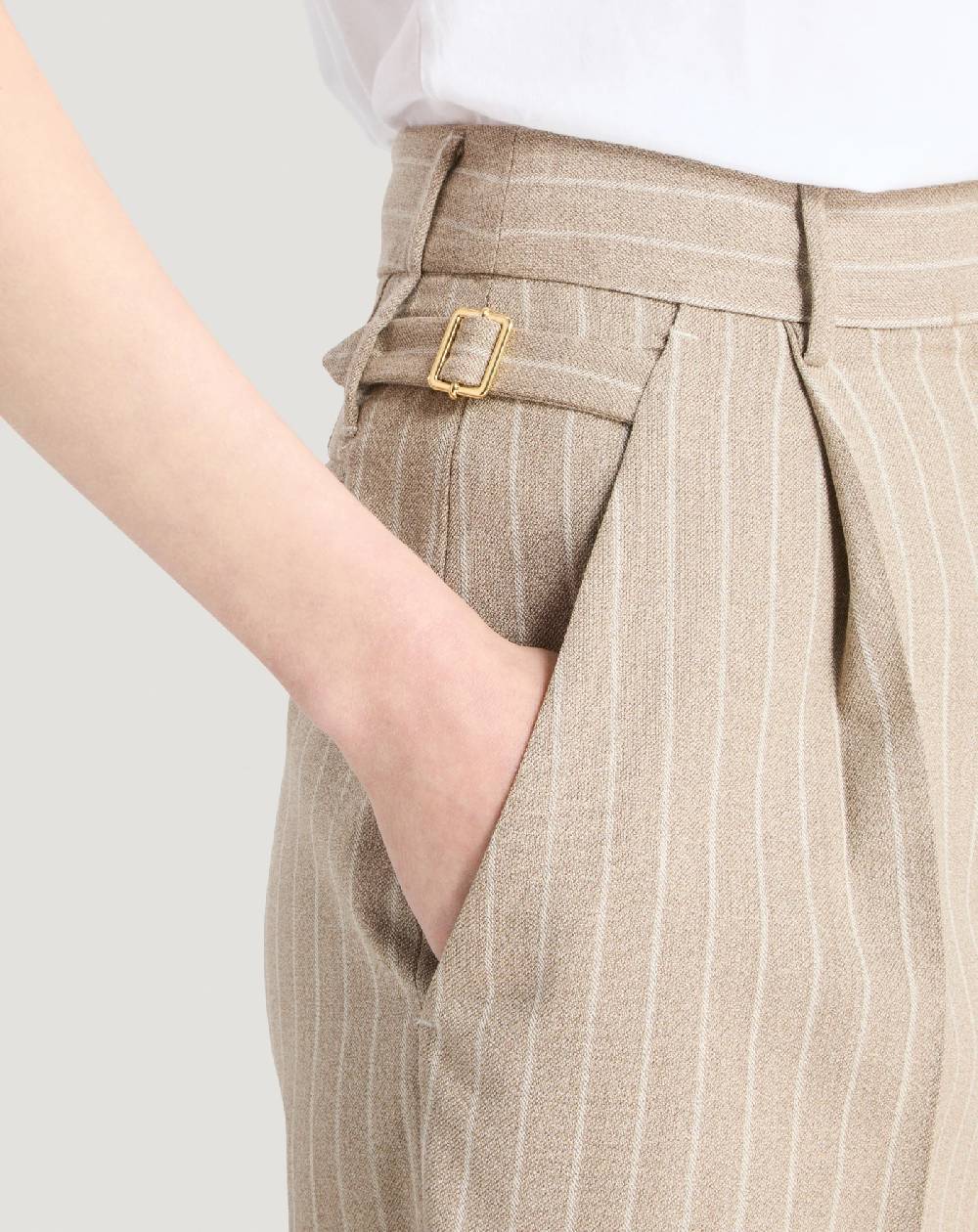 Pt Torino Pantaloni Isabel in lana mouliné Acquista Ora