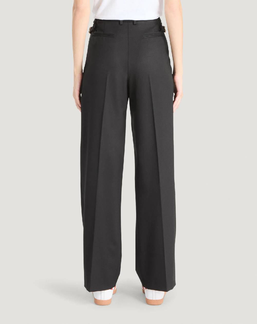 Pt Torino Pantaloni Isabel in lana stretch Sottocosto