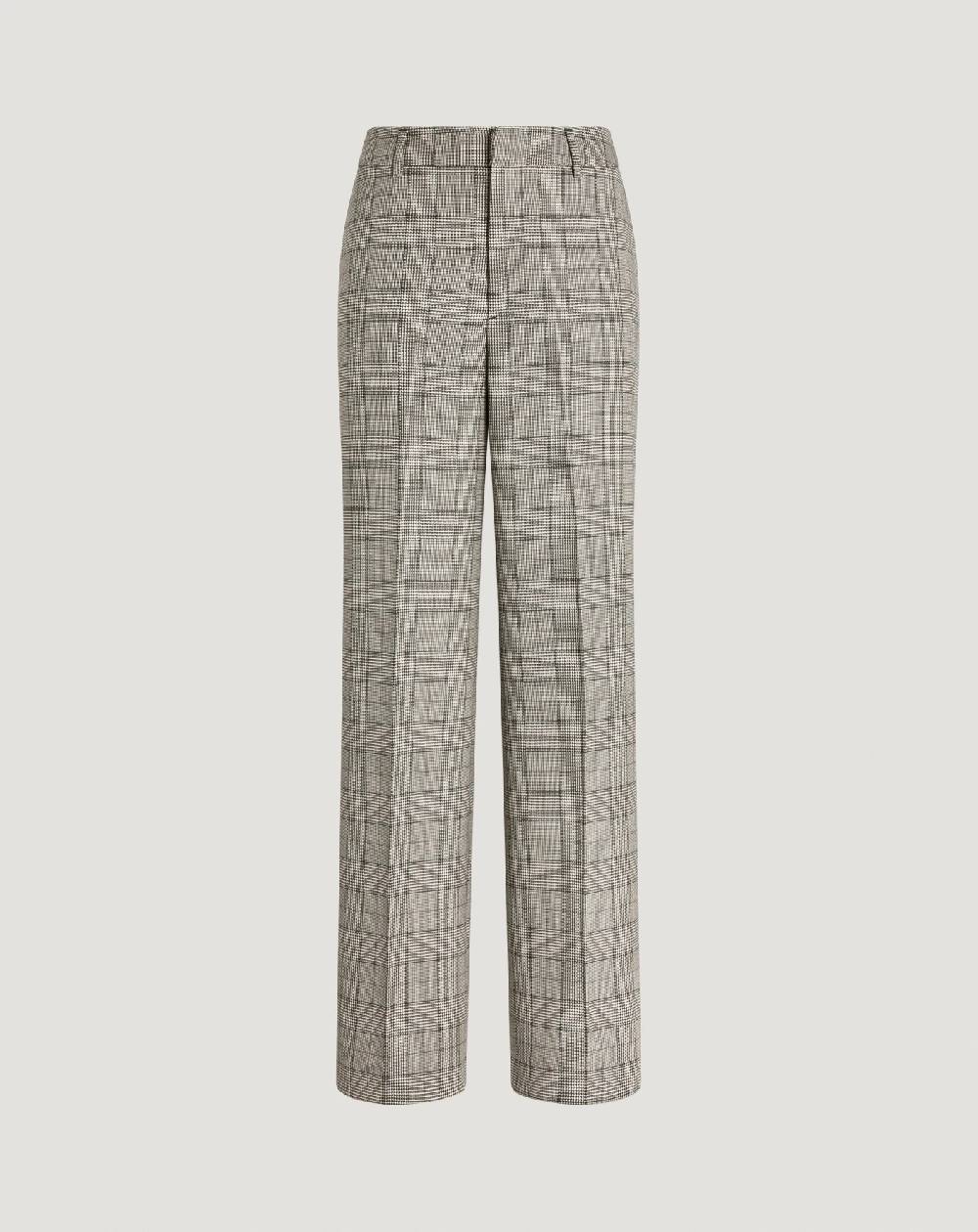 Pt Torino Pantaloni Lorenza in lana check