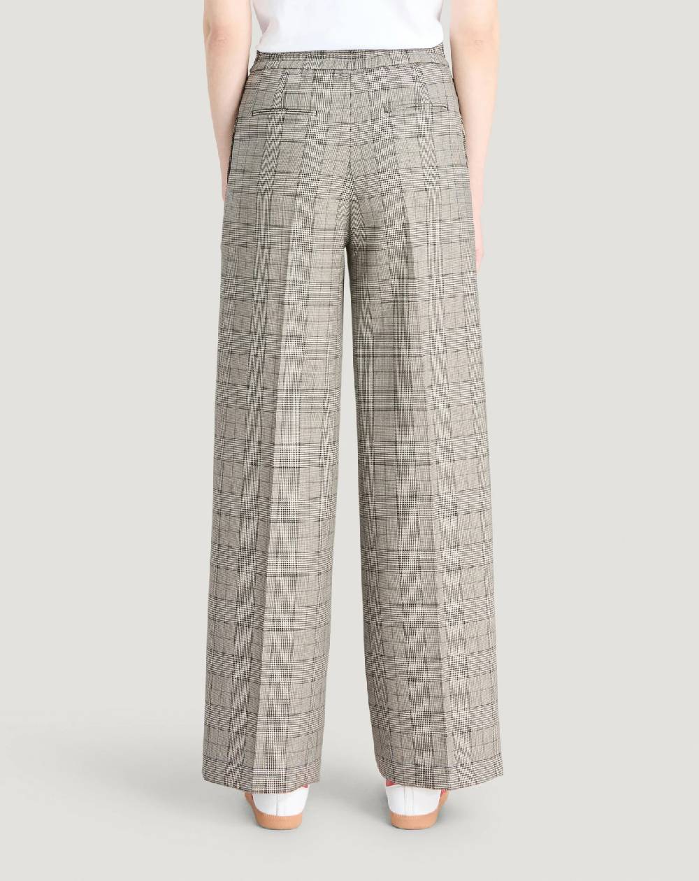 Pt Torino Pantaloni Lorenza in lana check Novità