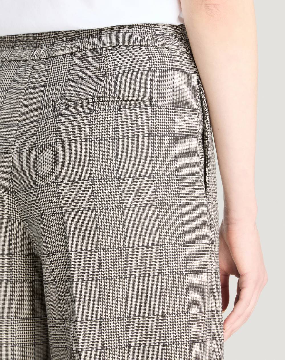 Pt Torino Pantaloni Lorenza in lana check Novità