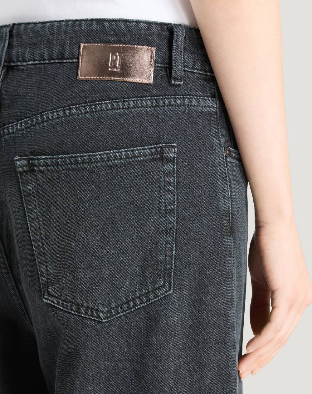 Pt Torino Jeans Miley in black denim Sconto