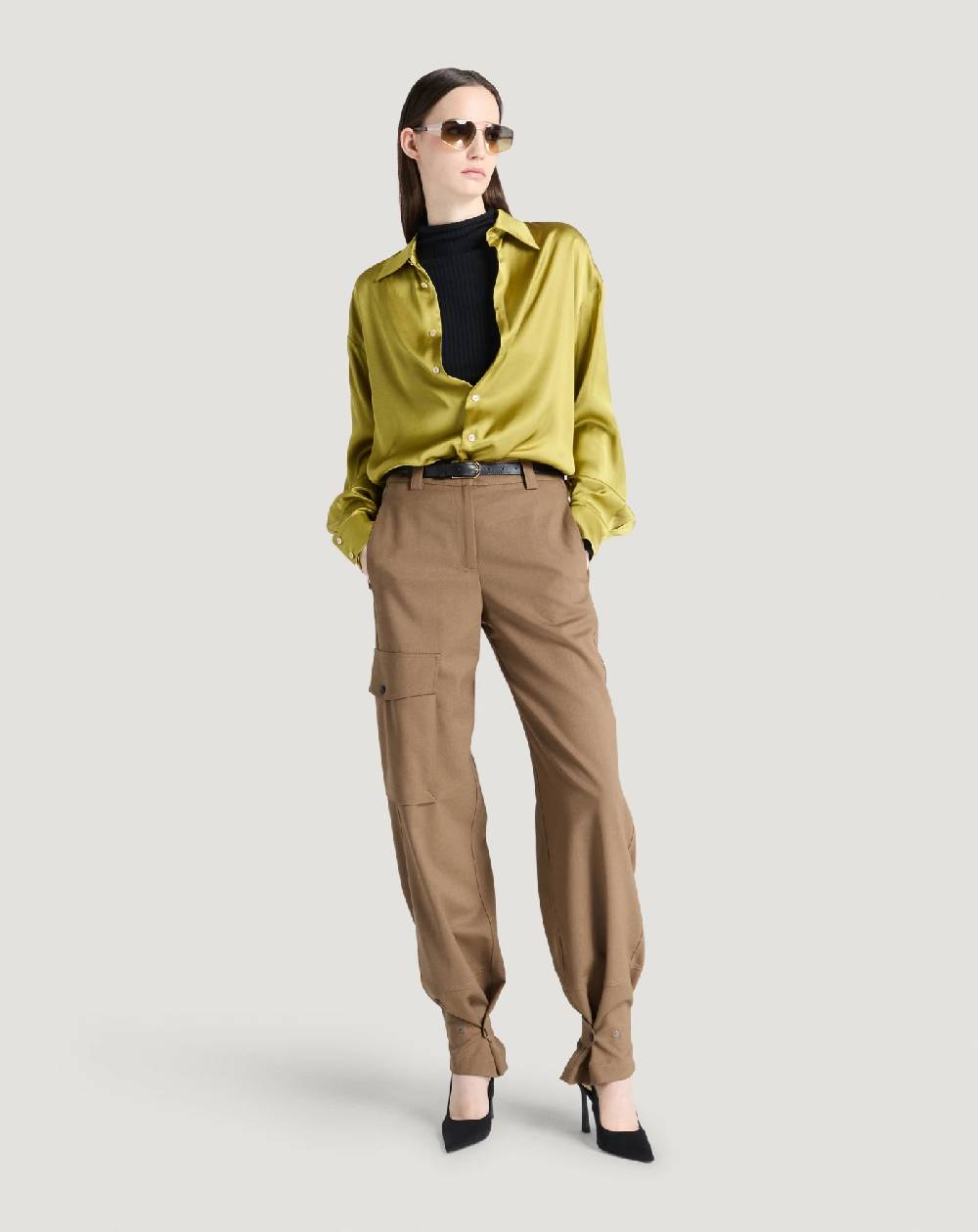 Pt Torino Pantaloni Giselle in tecno lana Outlet