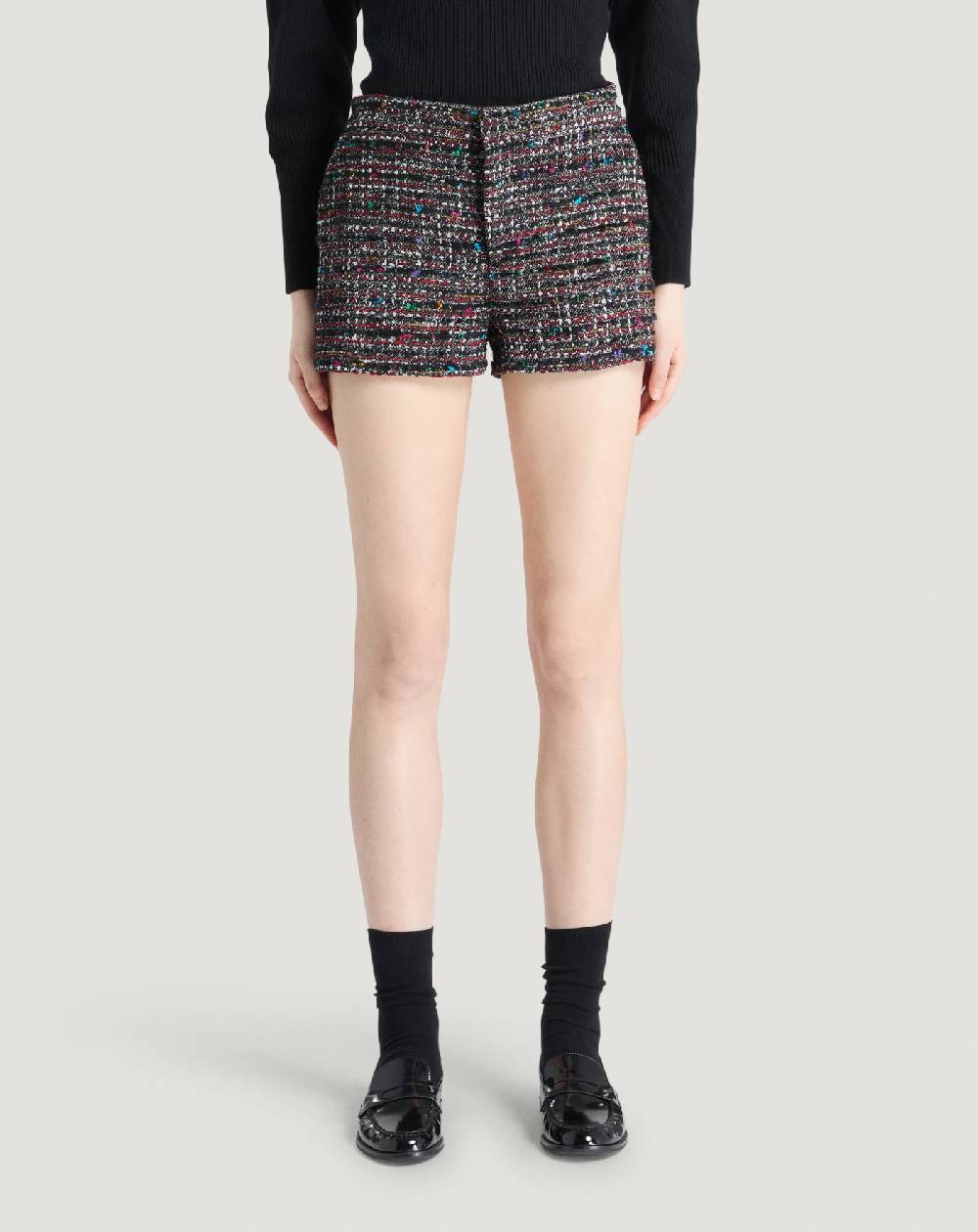 Pt Torino Shorts Julie in tweed multicolor Vendita Calda