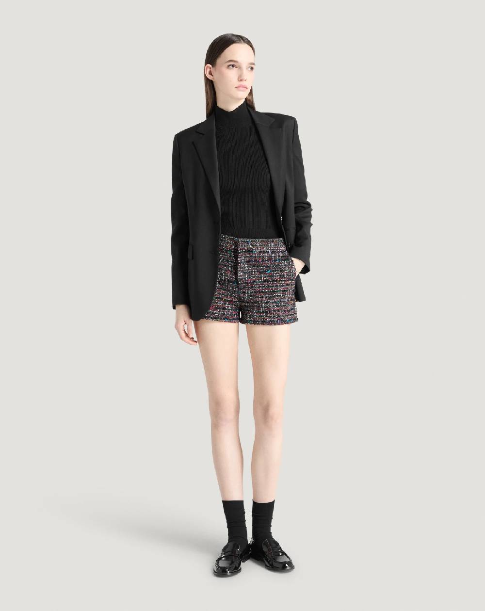 Pt Torino Shorts Julie in tweed multicolor Vendita Calda