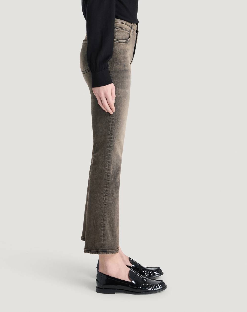 Pt Torino Jeans Kim in black denim stretch Fino al 50% di sconto