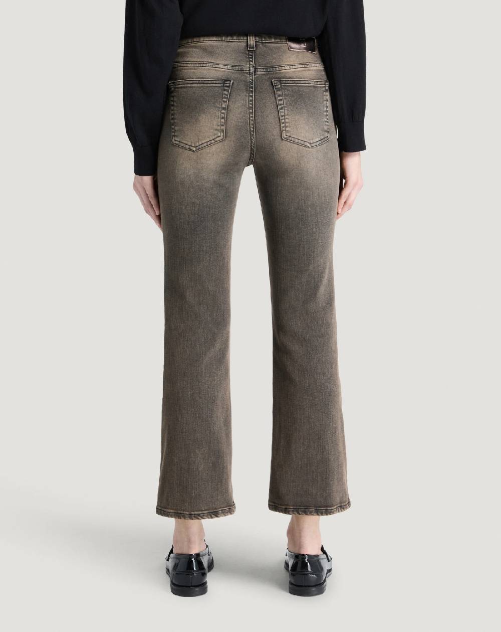Pt Torino Jeans Kim in black denim stretch Fino al 50% di sconto