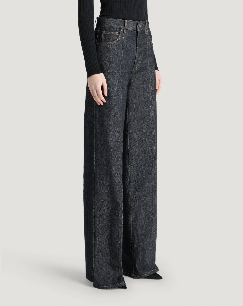 Pt Torino Jeans Cyndi in black denim Discount Store per i nuovi prodotti