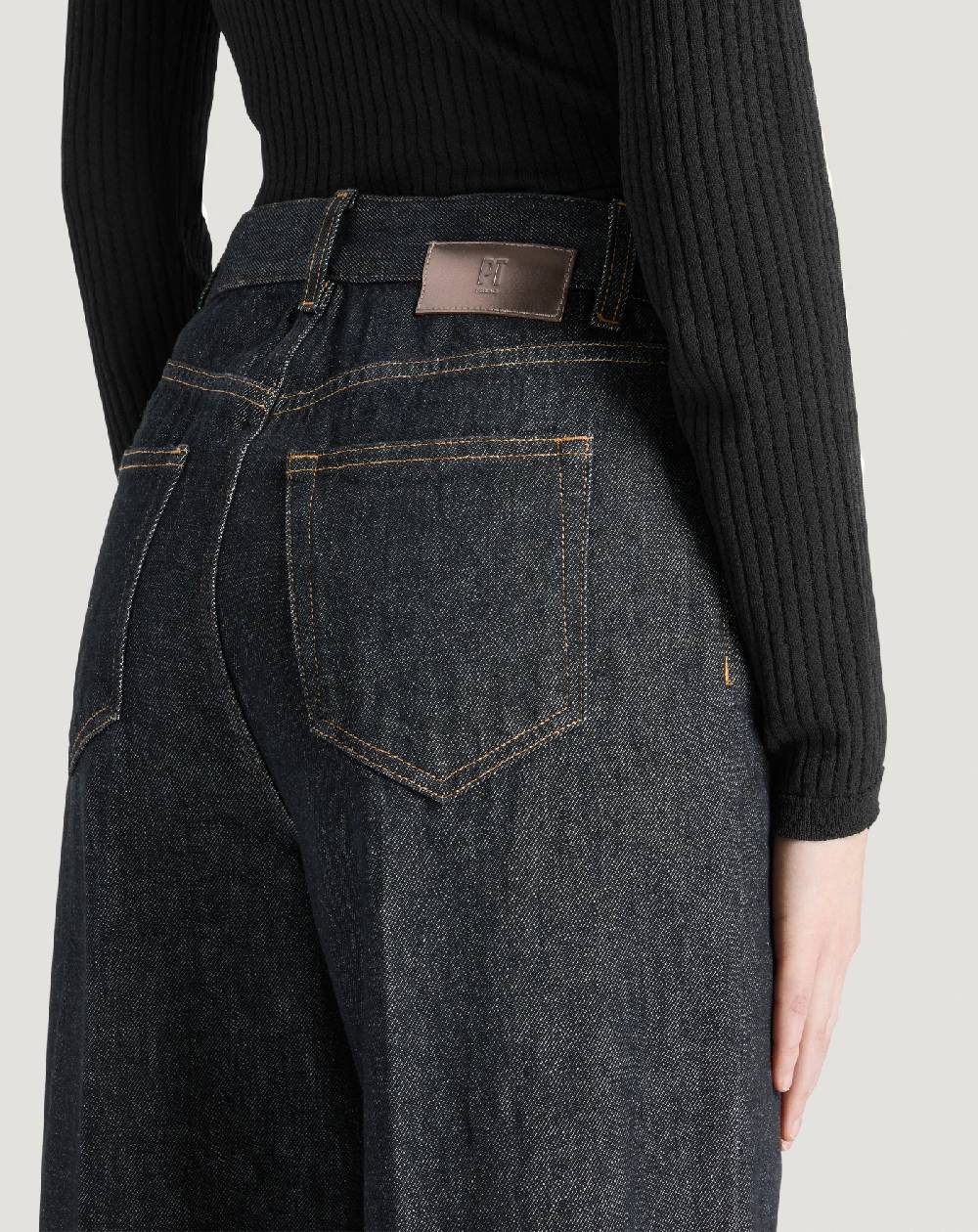Pt Torino Jeans Cyndi in black denim Discount Store per i nuovi prodotti
