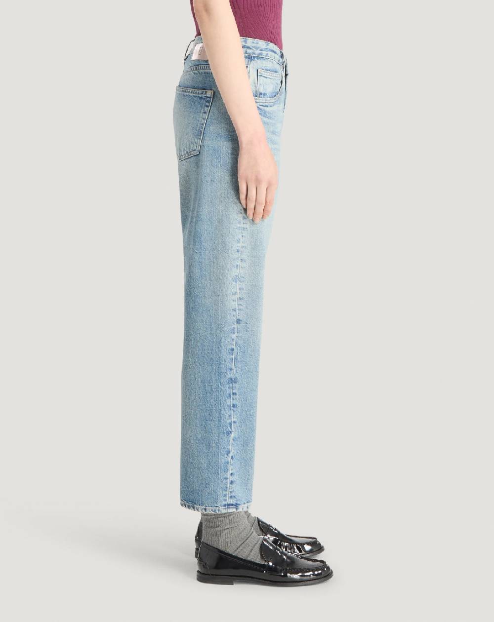 Pt Torino Jeans Tina in denim indigo di cotone Italia