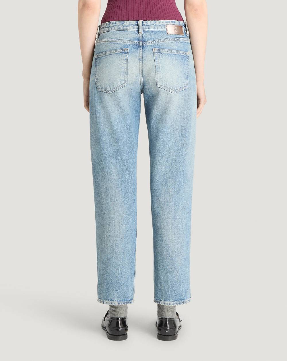 Pt Torino Jeans Tina in denim indigo di cotone Italia