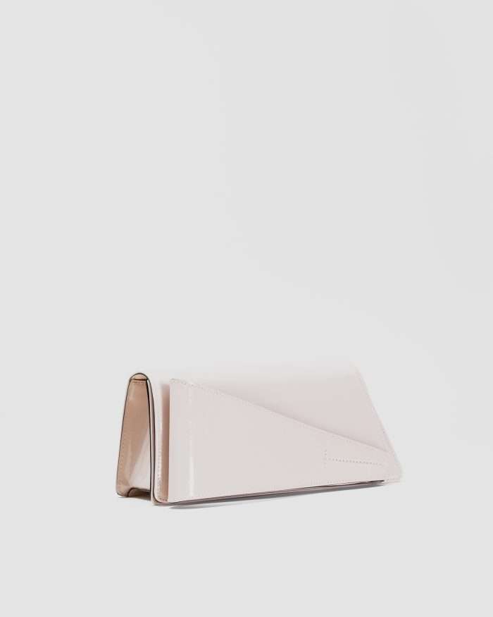 ﻿LUCIANO PADOVAN Borsa Kim pochette in pelle verniciata nude Borse pochette eleganti - Luciano Padovan Shop Online 2025