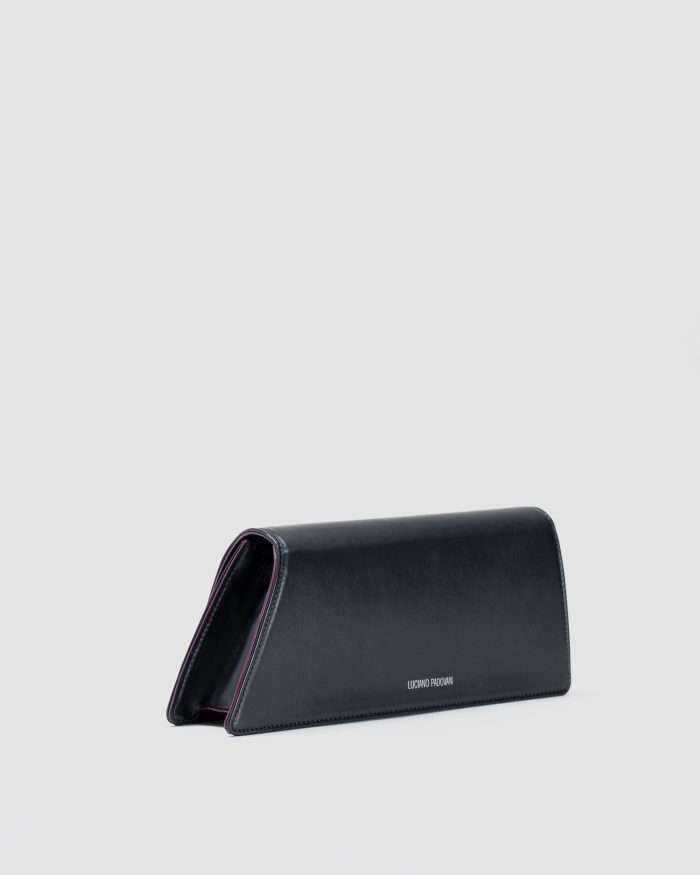 LUCIANO PADOVAN Borsa Kim pochette in pelle nera Borse pochette eleganti - Luciano Padovan Shop Online In Linea