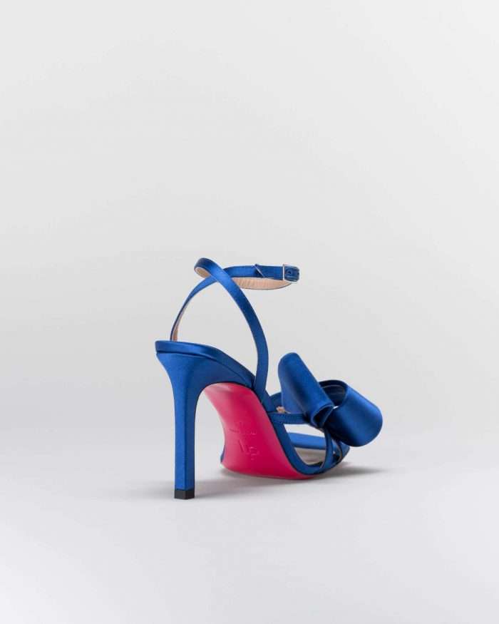 LUCIANO PADOVAN FLAKE LINE SANDALO NORA RASO BLU Nuovo