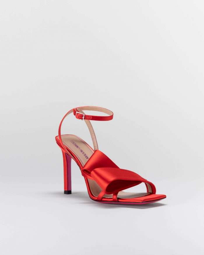 LUCIANO PADOVAN FLAKE LINE SANDALO NORA RASO ROSSO