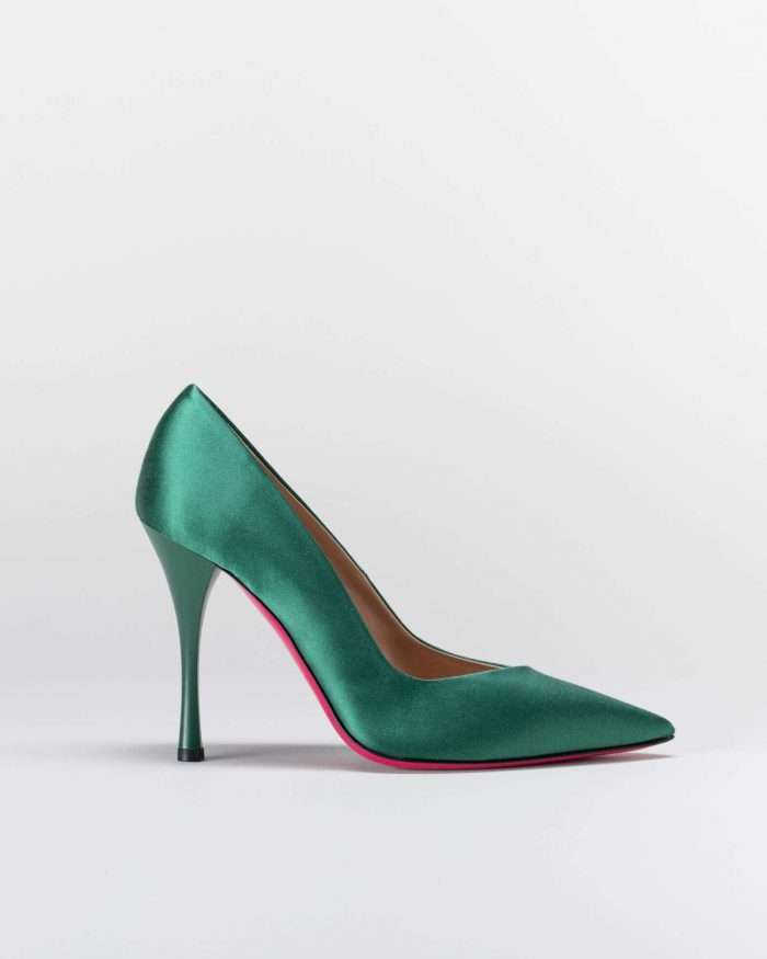 LUCIANO PADOVAN SIMPLE LINE DÉCOLLETÉ ROBIN RASO VERDE Promozione Limitata