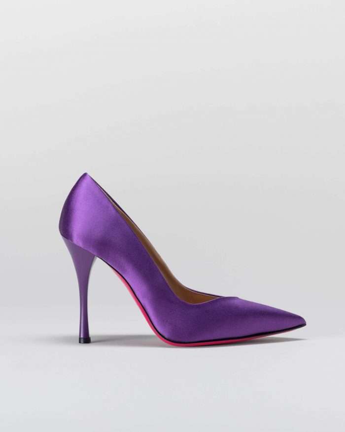 LUCIANO PADOVAN SIMPLE LINE DÉCOLLETÉ ROBIN RASO VIOLA Fino Al -60%