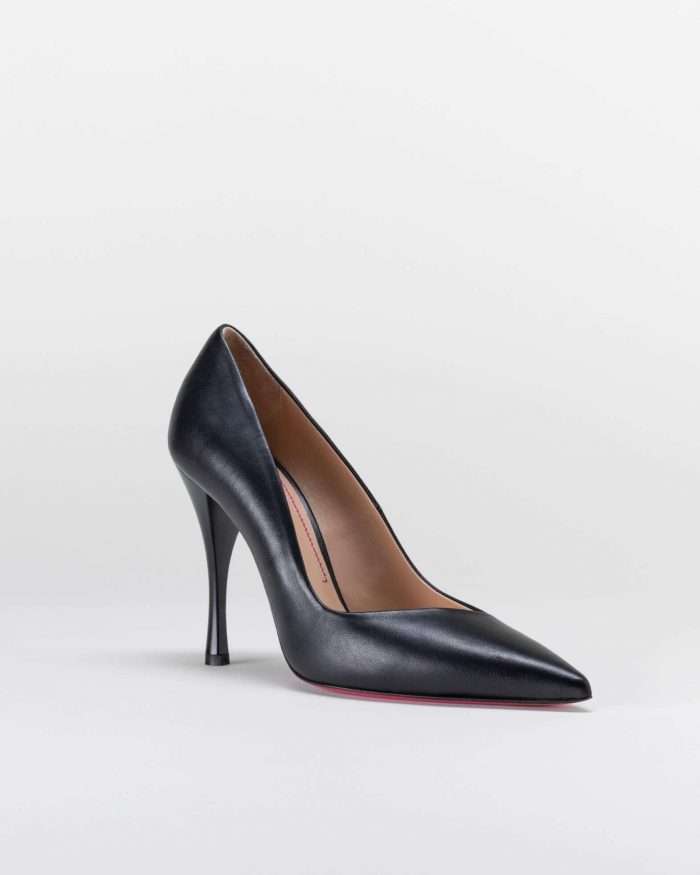 LUCIANO PADOVAN SIMPLE LINE DÉCOLLETÉ ROBIN PELLE NERO