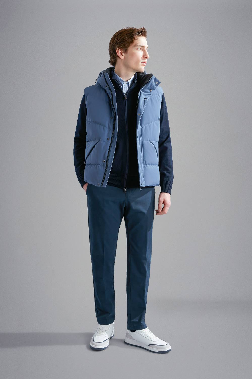 Paul & Shark Camicia in raso di cotone Paul & Shark Vendita