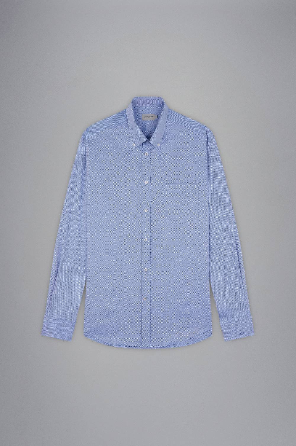 Paul & Shark Camicia in cotone con micro pattern Paul & Shark Consegna Veloce