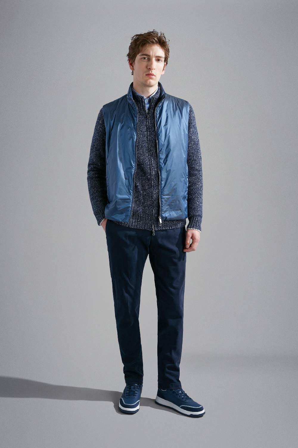 Paul & Shark Camicia in cotone con micro pattern Paul & Shark Consegna Veloce