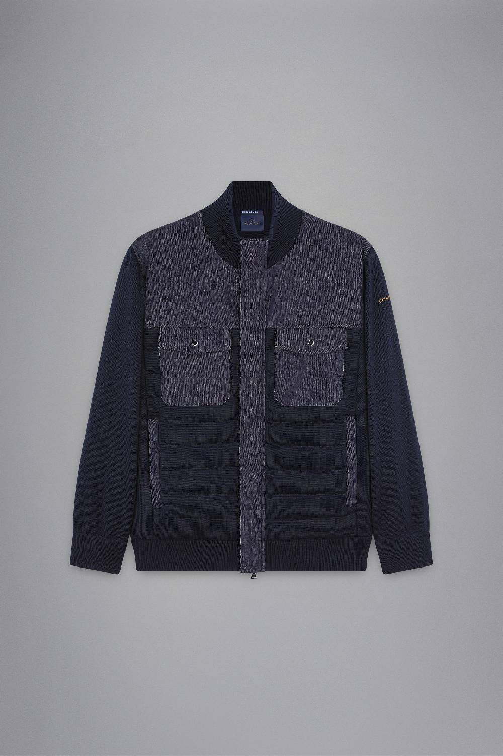 Paul & Shark Maglia Hybrid in lana e denim Paul & Shark Presa
