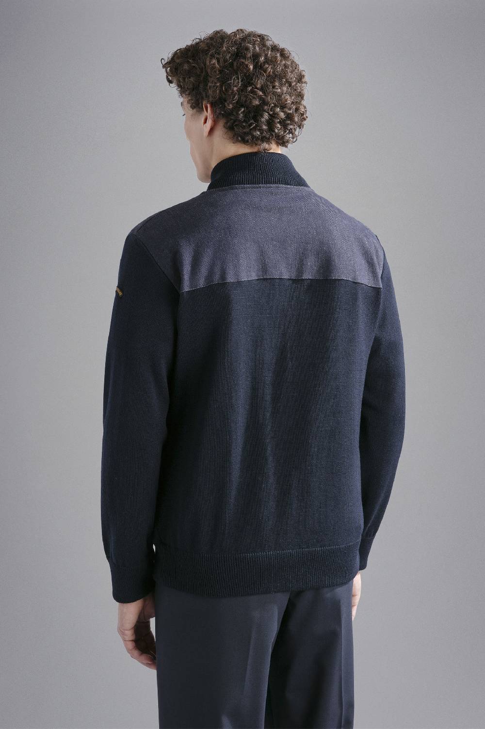 Paul & Shark Maglia Hybrid in lana e denim Paul & Shark Presa
