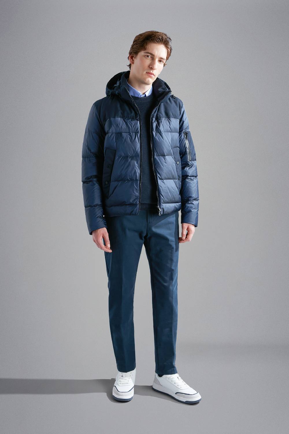 Paul & Shark Piumino Hybrid in nylon cangiante e tessuto tecnico Paul & Shark Hotsell