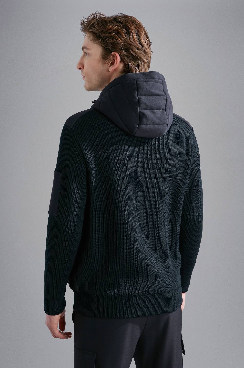 Paul & Shark Maglia Hybrid in lana e cotone trapuntato Paul & Shark Saldi Di Fabbrica