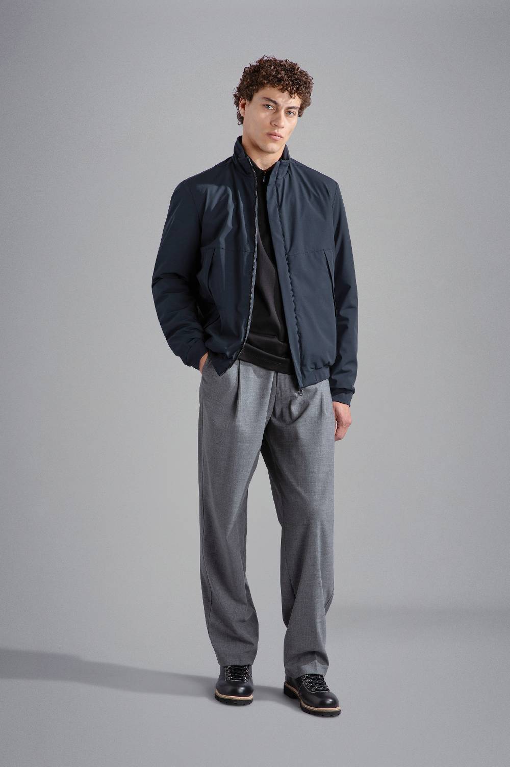 Paul & Shark Bomber in Typhoon Re-4X4 Stretch Paul & Shark Outlet