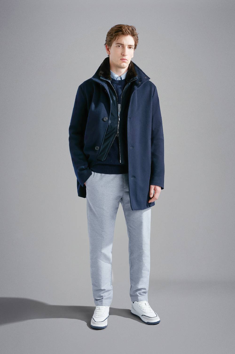 Paul & Shark Car coat in Cashmere Paul & Shark Saldi