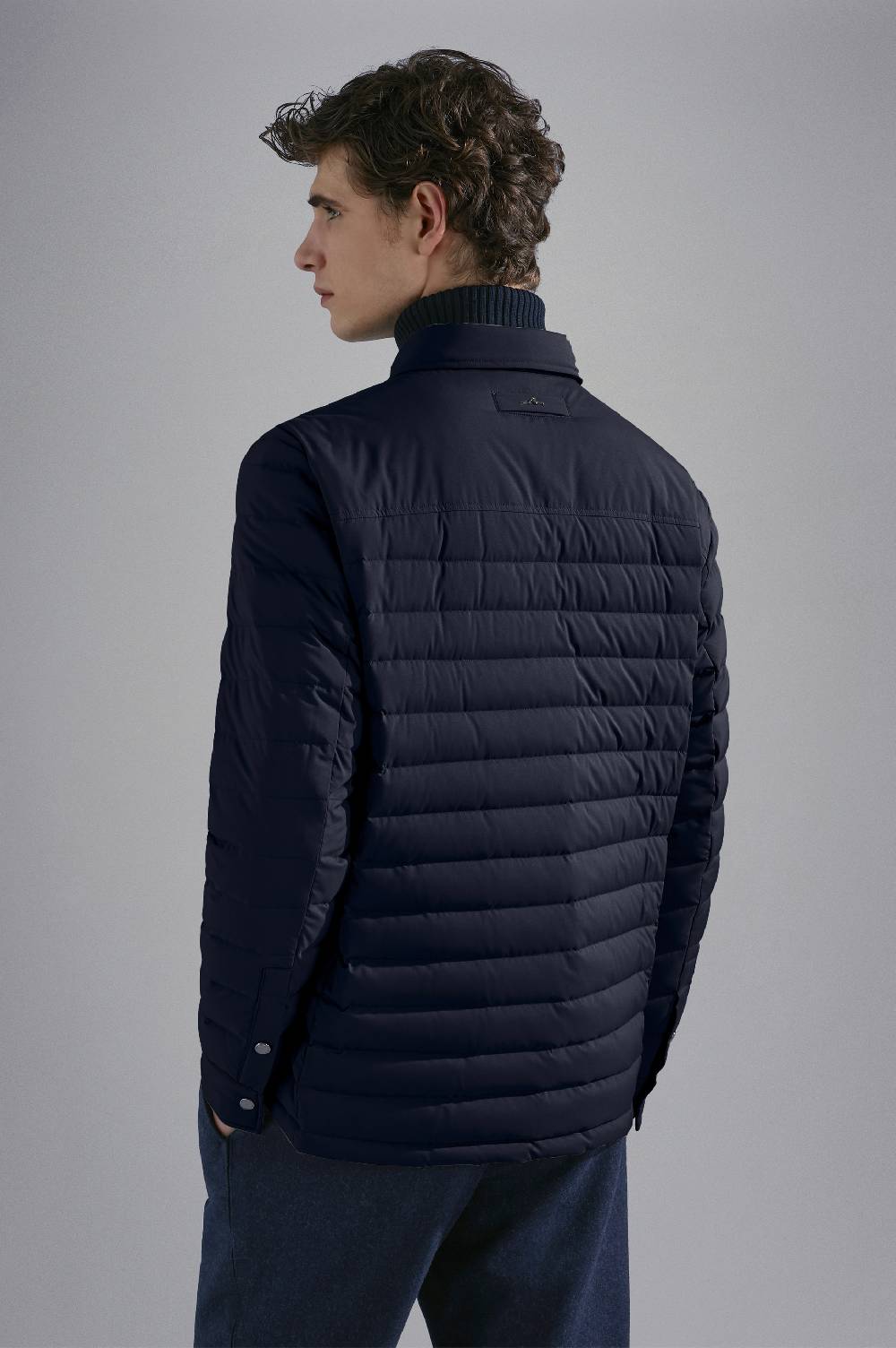 Paul & Shark Shacket trapuntata in Typhoon Platinum Paul & Shark Offerte