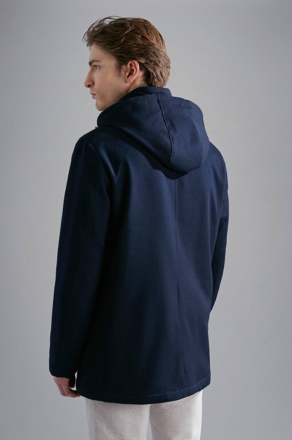 Paul & Shark Car coat in Cashmere Paul & Shark Vendita Calda
