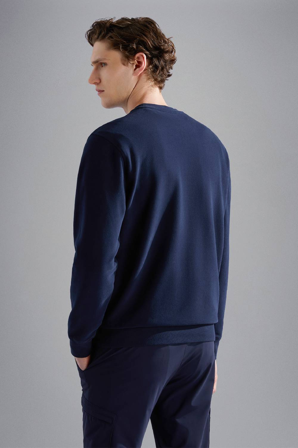 Paul & Shark Felpa in cotone con stampe Paul & Shark Promozione