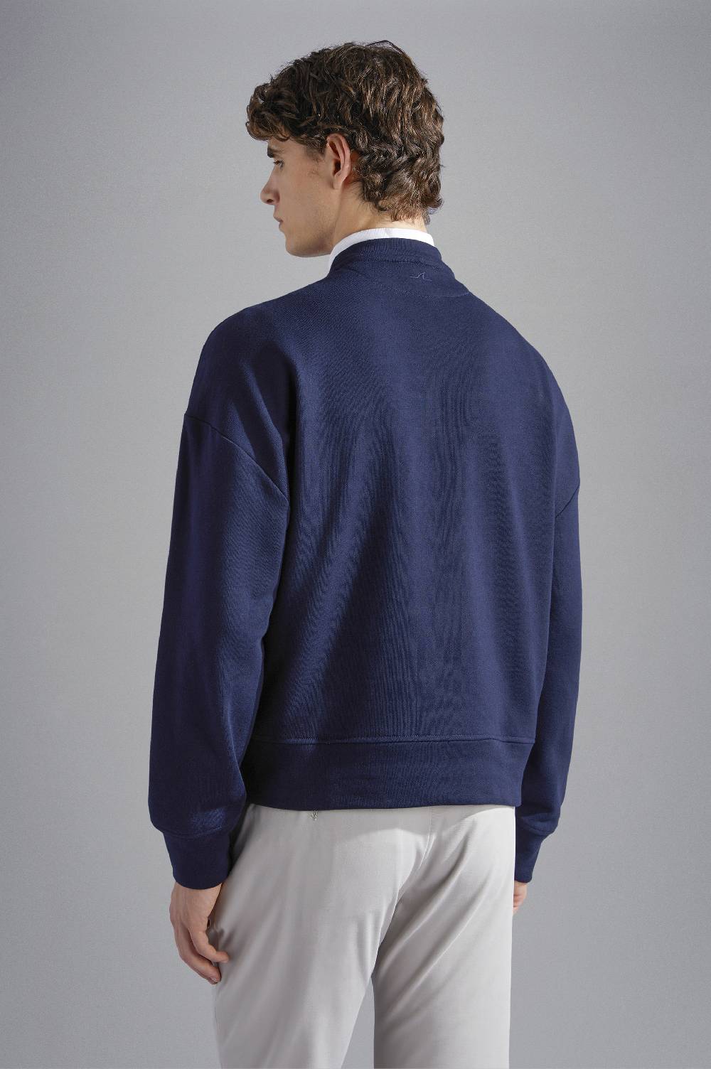 Paul & Shark Felpa in cotone Winter Fleece con stampa Paul & Shark Pezzi Unici