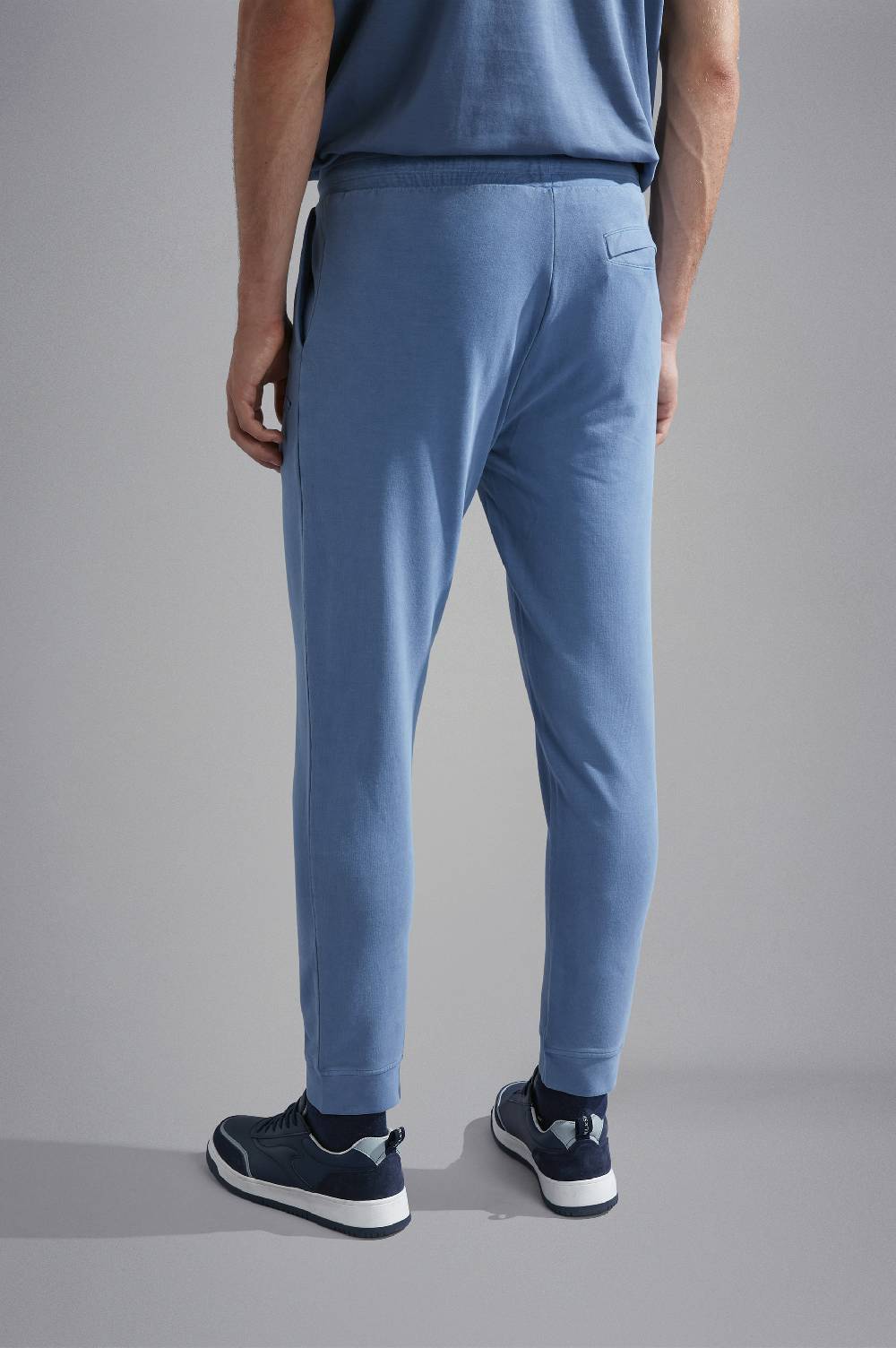 Paul & Shark Pantaloni sportivi in cotone stretch tinto capo Paul & Shark Negozi Online