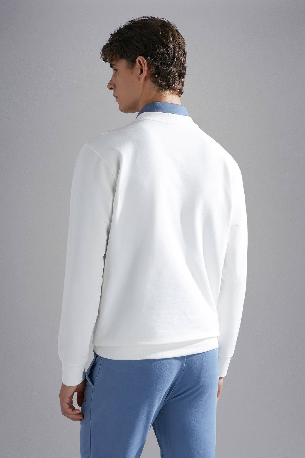 Paul & Shark Felpa in cotone con stampe Paul & Shark Acquista Ora