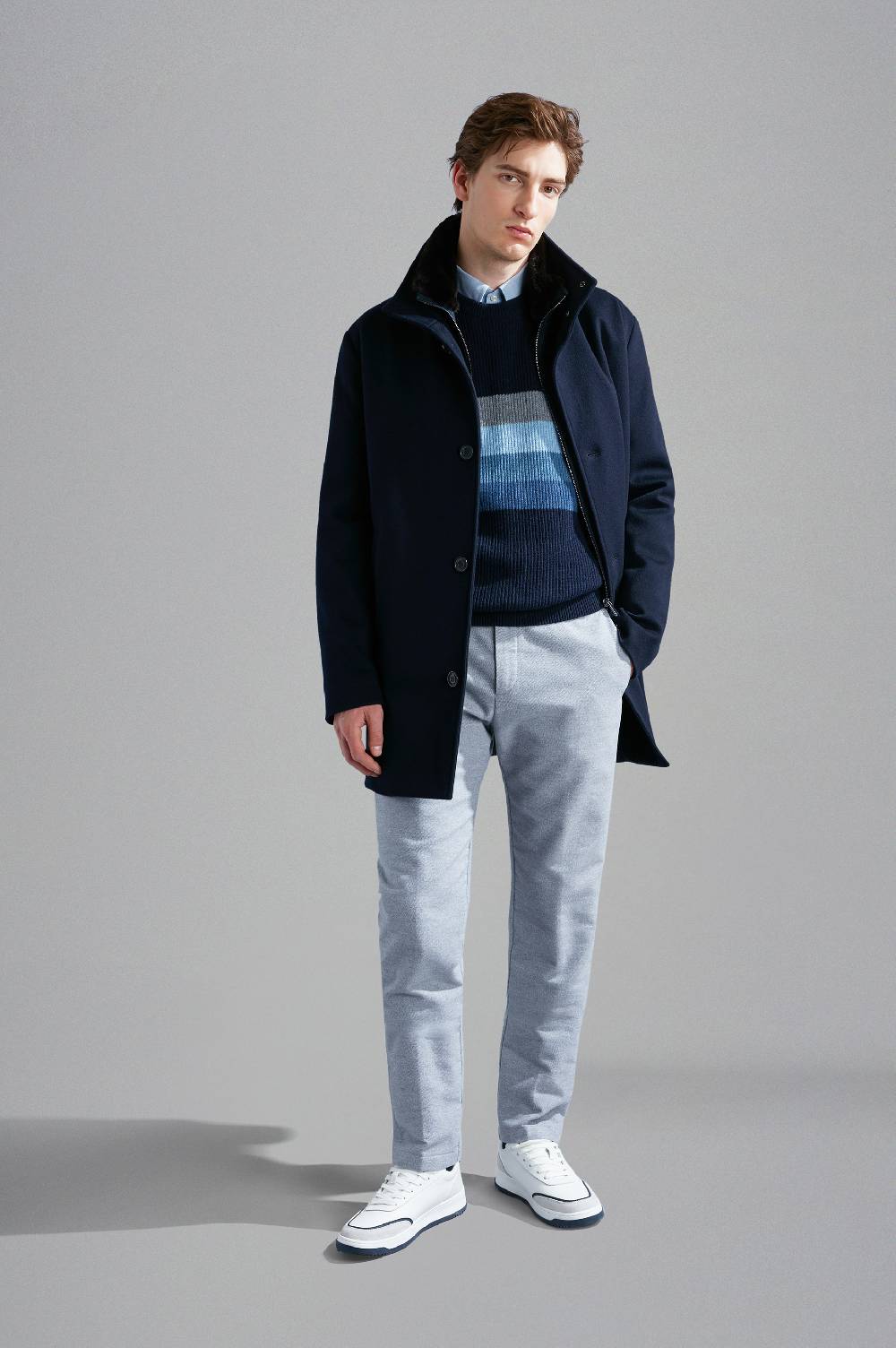Paul & Shark Pantalone chino in Cotone e Cashmere Paul & Shark Saldi